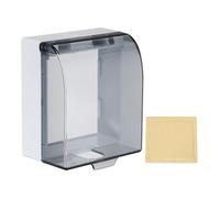 sourcing map Waterproof Electrical Outlet Cover 86-Type Protector Universal 1-Gang Wall Socket Protector Receptacle Cover for Bathrooms Outdoor Plug, Transparent Black 4.53 x 4.02 x 2.48in