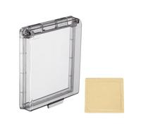 sourcing map Waterproof Electrical Outlet Cover 86-Type Protector Universal 1-Gang Wall Socket Protector Receptacle Cover for Bathrooms Outdoor Plug, Transparent Black 4.41 x 3.94 x 0.87in