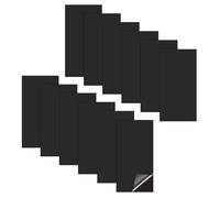 sourcing map Waterproof Patch Seal Tape 8" x 4", 12 Pcs PVC Leak Proof Repair Sealing Duct Tape for HVAC, Roof Crack, Boat, Hoses Pipes, Awning, Black