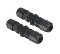 sourcing map Waterproof RJ45 Coupler, Dual Head Shielded Female to Female IP67 Ethernet Outdoor LAN Cable Connector for Cat5e/Cat5, Pack of 2