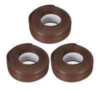 sourcing map Waterproof Seal Caulk Strip Tape Self Adhesive 0.87"W x 10.5'L PVC Sealing Tape for Kitchen Bathroom Brown 3Pcs