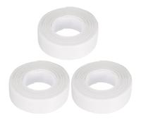 sourcing map Waterproof Seal Caulk Strip Tape Self Adhesive 0.87"W x 10.5'L PVC Sealing Tape for Kitchen Bathroom White 3Pcs