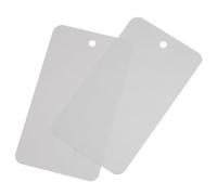 sourcing map Waterproof Wires Plastic Shipping Tags,for Product Identification Tags,Valve Marking,Outdoor Tagging,2 x 3.5 Inch Grey 50Packs