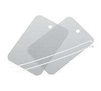 sourcing map Waterproof Wires Plastic Shipping Tags,for Product Identification Tags,Valve Marking,Outdoor Tagging,1.6 x 2.4 Inch Gray 50Packs with Rope