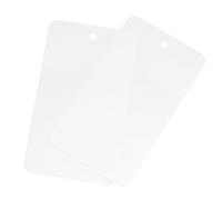 sourcing map Waterproof Wires Plastic Shipping Tags,for Product Identification Tags,Valve Marking,Outdoor Tagging,2 x 3.5 Inch Translucent 100Packs