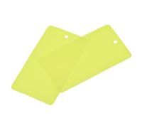 sourcing map Waterproof Wires Plastic Shipping Tags,for Product Identification Tags,Valve Marking,Outdoor Tagging,2 x 3.5 Inch Yellow 50Packs