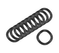sourcing map Wave Spring Washer, 200Pcs 0.47"x0.31"x0.01" (ODxIDxT) - Iron Curved Washer for Screw Bolt, Wave Washers Gaskets for Machinery (Black)