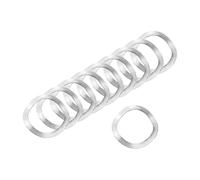 sourcing map Wave Spring Washer, 50Pcs 16mm x 21mm x 0.3mm (ODxIDxT) - 304 Stainless Steel Curved Washer for Screw Bolt, Wave Washers Gaskets for Machinery (Silver)
