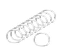 sourcing map Wave Spring Washer, 50Pcs 23mm x 29mm x 0.3mm (ODxIDxT) - 304 Stainless Steel Curved Washer for Screw Bolt, Wave Washers Gaskets for Machinery (Silver)
