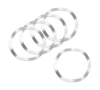 sourcing map Wave Spring Washer, 5Pcs 39mm x 46mm x 0.4mm (ODxIDxT) - 304 Stainless Steel Curved Washer for Screw Bolt, Wave Washers Gaskets for Machinery (Silver)