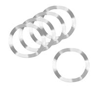 sourcing map Wave Spring Washer, 5Pcs 41mm x 51mm x 0.4mm (ODxIDxT) - 304 Stainless Steel Curved Washer for Screw Bolt, Wave Washers Gaskets for Machinery (Silver)