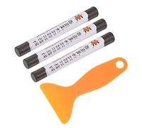 sourcing map Wax Filler Stick, 3pcs Wooden Repair Wood Wax Filler Stick with Spatula Crayon Markers Furniture Touch Up Kit for Remover Scratches Scuffs on Furniture Floor, Iron Grey