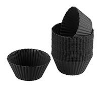 sourcing map Wax Melt Warmer Liner Silicone for Candle Fragrance Melter, Pack of 25 (Black)