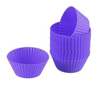 sourcing map Wax Melt Warmer Liner Silicone for Candle Fragrance Melter, Pack of 25 (Purple)
