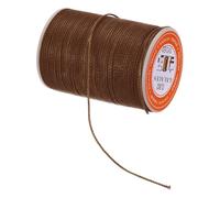 sourcing map Waxed Cord 0.8mm 60 Yards Wax Bead Thread String Waxed Thread Beading Leather Thread for Jewelry Making Leather Sewing Dark Brown