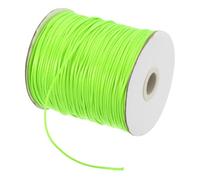 sourcing map Waxed Cord 1.5mm Waxed Polyester Cord 175 Yard Wax String for Bracelet Making,Necklaces, Beading,Jewelry Making and DIY Crafts(Bright Green)