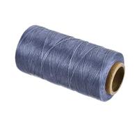sourcing map Waxed Thread,197 Yard 1mm 210D Flat Wax Thread Polyester Waxed String for Leather Sewing Hand Weaving Book Binding Home Decoration,Gray Blue
