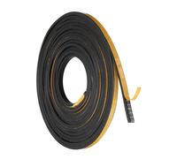 sourcing map Weather Stripping 2/5" x 7/25" 16.5ft Length Self-Adhesive High Density Door Seal Strip for Door Window Weatherproof Seal Strips, Soundproof Weatherstrip