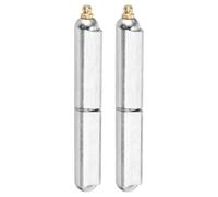 sourcing map Weld Barrel Hinges,2 Pack 4-3/4" Long 3/4" Diameter - 304 Stainless Steel Detachable Weld Hinges with Grease Fitting for Metal Gate Swing Door Trailer Ramp, Dia 7/16" Pin