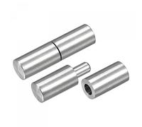 sourcing map Weld on Barrel Hinges, 50mm x 14mm Male to Female 201 Stainless Steel Hinge Pin for Metal Home Gate Door Window 4 Pairs