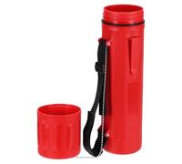 sourcing map Welding Rod Storage Tube, 14 Inch Tungsten Electrode Holder Container Airproof Waterproof 4.5kg Capacity with Strap, Red