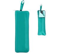 sourcing map Wet Umbrellas Bag, 15 x 5 Inch Waterproof Oxford Cloth Reversible Umbrellas Sleeve Cover Portable Waterproof Case for Wet Travel Folding Umbrellas Travel Home Outdoor, Dark Green