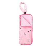 sourcing map Wet Umbrellas Bag 3.9" x 8.7" Superfine Fiber Strong Water Absorption Umbrella Case Cover Portable Waterproof Cases for Storage Travel Home Outdoor, Pink