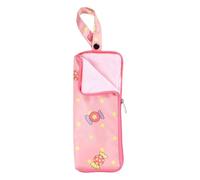 sourcing map Wet Umbrellas Bag 3.9" x 9.8" Superfine Fiber Strong Water Absorption Umbrella Case Cover Portable Waterproof Case for Storage Travel Home Outdoor, Pink