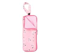 sourcing map Wet Umbrellas Bag 3.9" x 9.8" Superfine Fiber Strong Water Absorption Umbrella Case Cover Portable Waterproof Cases for Storage Travel Home Outdoor, Pink