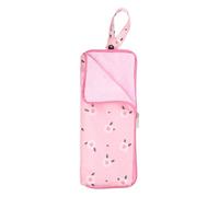 sourcing map Wet Umbrellas Bag 4.9" x 11" Superfine Fiber Strong Water Absorption Umbrella Case Cover Portable Waterproof Cases for Storage Travel Home Outdoor, Pink