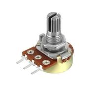 sourcing map WH148 20K Ohm Variable Resistors Single Turn Rotary Carbon Film Taper Potentiometer