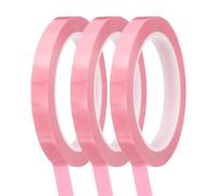 sourcing map Whiteboard Tape 12mm Self Adhesive Graphic Chart Line Tape 66 Meters Grid Marking Stickers for Pinstripe Dry Erase Board Scrapbooking DIY Art Crafts, Pink, Pack of 3