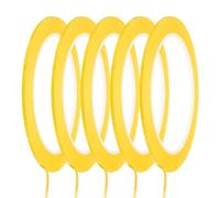 sourcing map Whiteboard Tape 2mm Self Adhesive Graphic Chart Line Tape 66 Meters Grid Marking Stickers for Pinstripe Dry Erase Board Scrapbooking DIY Art Crafts, Dark Yellow, Pack of 5