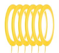 sourcing map Whiteboard Tape 2mm Self Adhesive Graphic Chart Line Tape 66 Meters Grid Marking Stickers for Pinstripe Dry Erase Board Scrapbooking DIY Art Crafts, Dark Yellow, Pack of 6