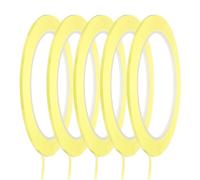 sourcing map Whiteboard Tape 2mm Self Adhesive Graphic Chart Line Tape 66 Meters Grid Marking Stickers for Pinstripe Dry Erase Board Scrapbooking DIY Art Crafts, Light Yellow, Pack of 5