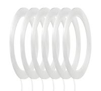 sourcing map Whiteboard Tape 2mm Self Adhesive Graphic Chart Line Tape 66 Meters Grid Marking Stickers for Pinstripe Dry Erase Board Scrapbooking DIY Art Crafts, Clear, Pack of 6