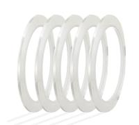 sourcing map Whiteboard Tape 3mm x 66m Pinstripe Graphic Chart Line Grid Marking Tapes for Classroom Office Dry Erase Board Art, Clear, Pack of 5