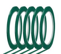 sourcing map Whiteboard Tape 3mm x 66m Pinstripe Graphic Chart Line Grid Marking Tapes for Classroom Office Dry Erase Board Art, Green, Pack of 5