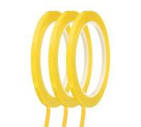 sourcing map Whiteboard Tape 5mm Self Adhesive Graphic Chart Line Tape 66 Meters Grid Marking Stickers for Pinstripe Dry Erase Board Scrapbooking DIY Art Crafts, Dark Yellow, Pack of 3