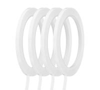 sourcing map Whiteboard Tape 5mm Self Adhesive Graphic Chart Line Tape 66 Meters Grid Marking Stickers for Pinstripe Dry Erase Board Scrapbooking DIY Art Crafts, White, Pack of 4