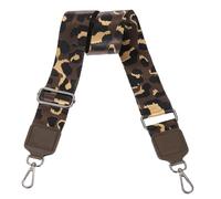 sourcing map Wide Shoulder Strap, 5cm Adjustable Purse Strap Replacement Crossbody Strap for Shoulder Bag Handbag, Brown, Black Square Mouth Buckle