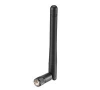 sourcing map WiFi Antenna 3dBi 2.4/5.8GHz SMA Male Connector Omni Direction Dual Band 110mm Folding for Bluetooth/Zigbee Antenna Black