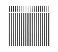 sourcing map Willow Charcoal Sticks, 2-4mm Willow Charcoal Pencils Soft Sketch Vine Art Supplies Set for Drawing Sketching Shading Painting Artists Beginners (Black, Pack of 26)