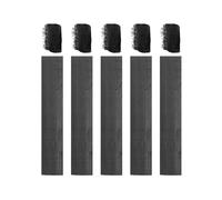 sourcing map Willow Charcoal Sticks, 20-24mm Willow Charcoal Pencils Soft Sketch Vine Art Supplies Set for Drawing Sketching Shading Painting Artists Beginners (Black, Pack of 5)