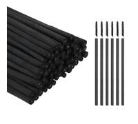 sourcing map Willow Charcoal Sticks, 4-5mm Willow Charcoal Pencils Soft Sketch Vine Art Supplies Set for Drawing Sketching Shading Painting Artists Beginners (Black, Pack of 100)