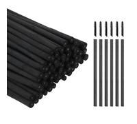 sourcing map Willow Charcoal Sticks, 5-7mm Willow Charcoal Pencils Soft Sketch Vine Art Supplies Set for Drawing Sketching Shading Painting Artists Beginners (Black, Pack of 100)