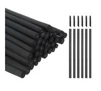 sourcing map Willow Charcoal Sticks, 5-7mm Willow Charcoal Pencils Soft Sketch Vine Art Supplies Set for Drawing Sketching Shading Painting Artists Beginners (Black, Pack of 50)