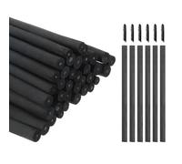 sourcing map Willow Charcoal Sticks, 7-9mm Willow Charcoal Pencils Soft Sketch Vine Art Supplies Set for Drawing Sketching Shading Painting Artists Beginners (Black, Pack of 50)