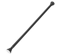 sourcing map Window Curtain Rod, Tension Spring Closet Rod Shower Rod No-Drill Adjustable 42.12 to 76.77 Inch 66 lb Black for Window Wardrobe(1.07-1.95m)
