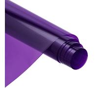 sourcing map Window Film, Glass Sun Blocking, Heat Control Self Adhesive Purple Window Tint, 6.6x1.64ft for Home Office